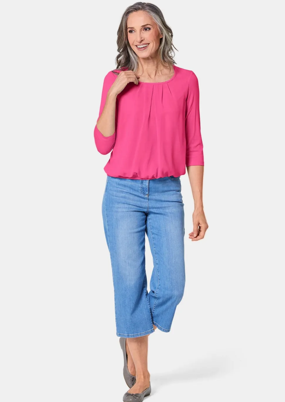 Gepflegtes Shirt in eleganter Blusen-Optik