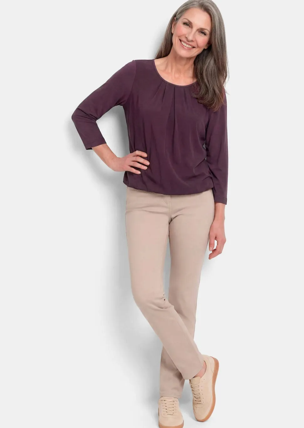 Gepflegtes Shirt in eleganter Blusen-Optik