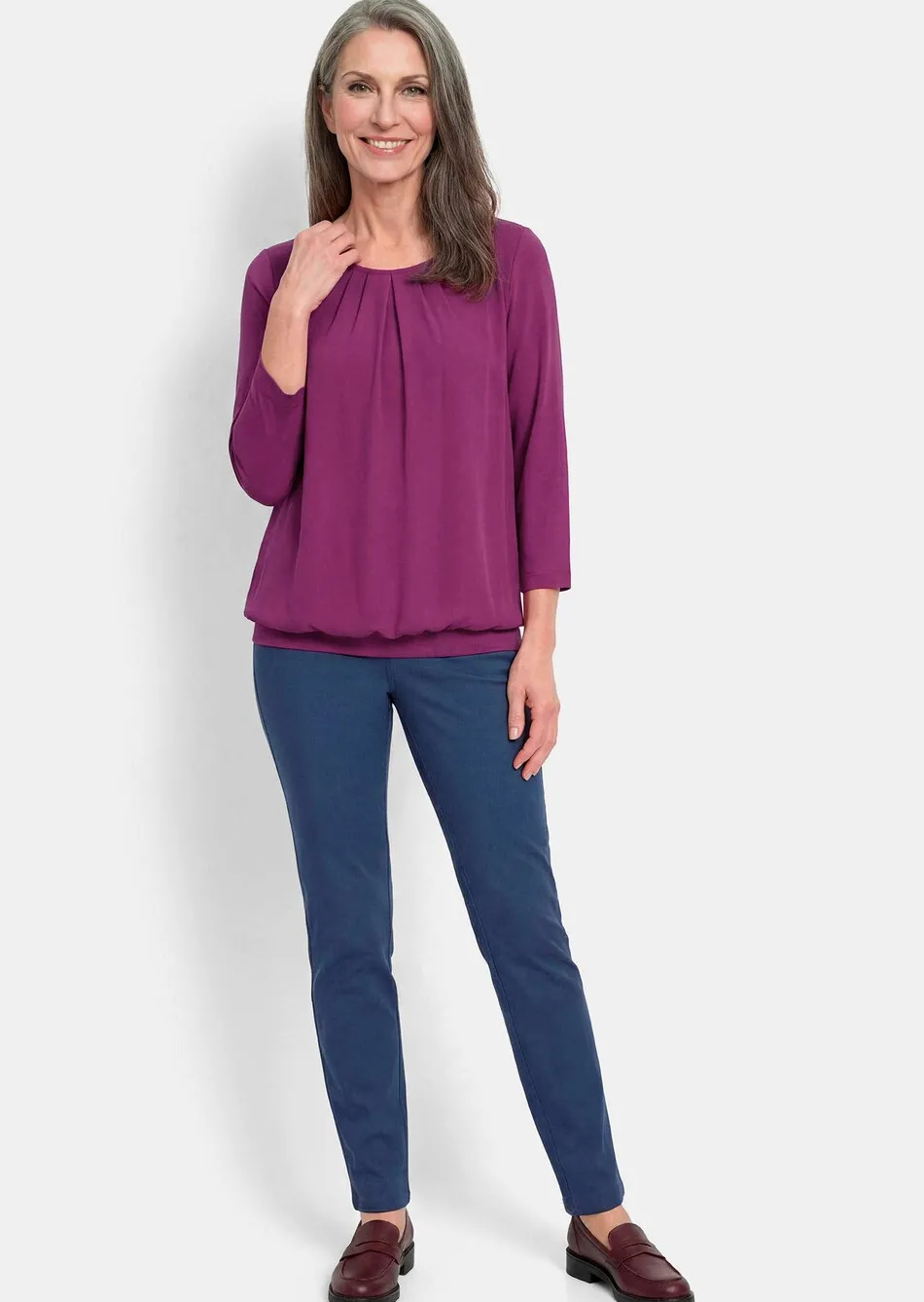 Gepflegtes Shirt in eleganter Blusen-Optik