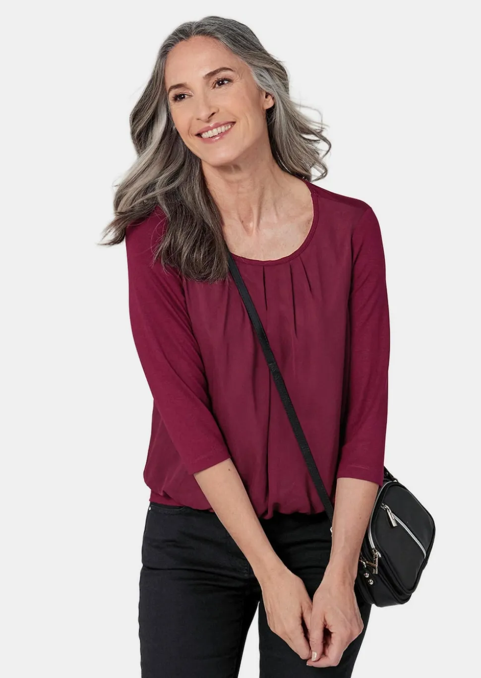 Gepflegtes Shirt in eleganter Blusen-Optik