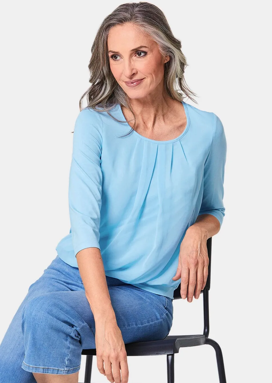 Gepflegtes Shirt in eleganter Blusen-Optik