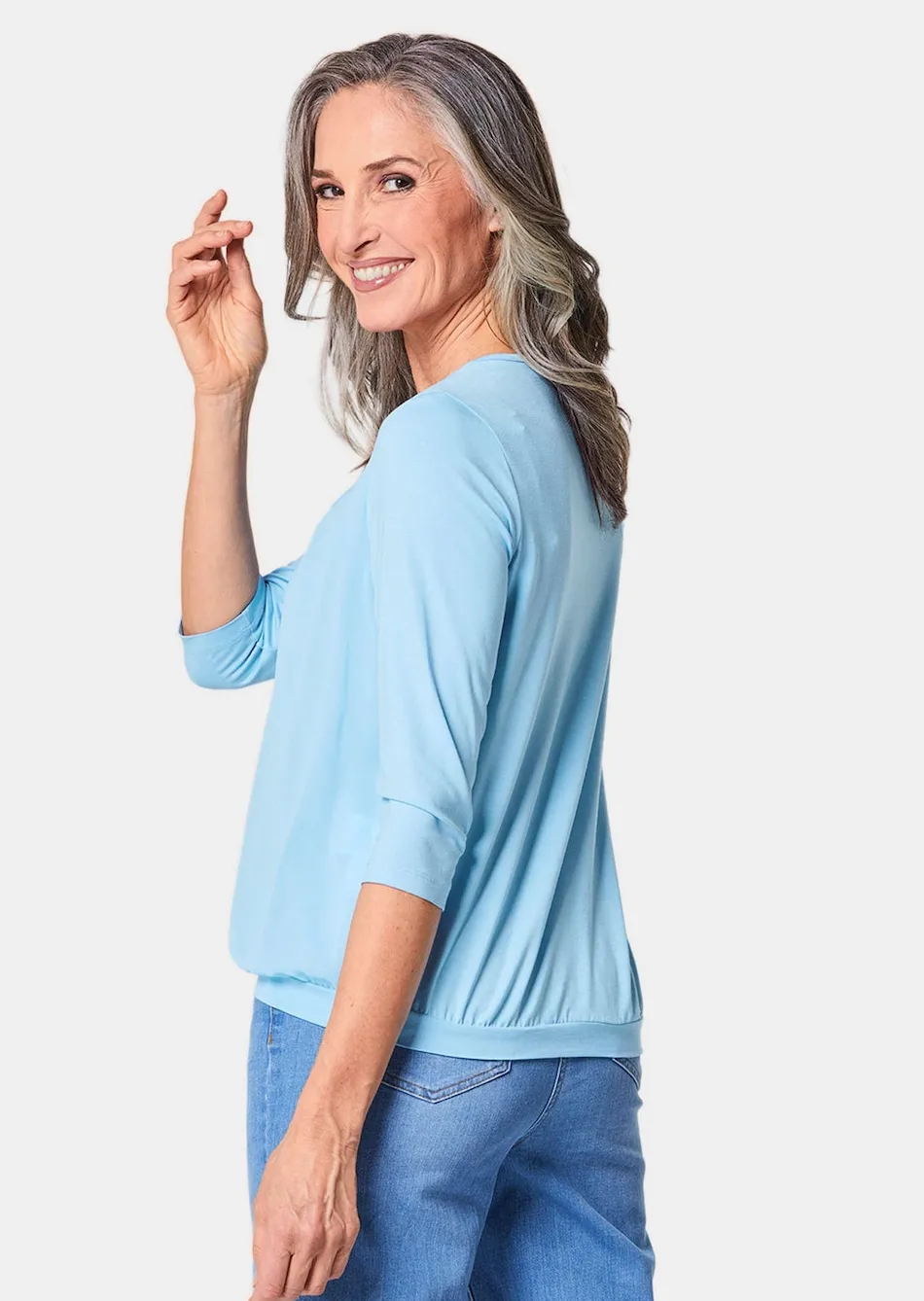 Gepflegtes Shirt in eleganter Blusen-Optik