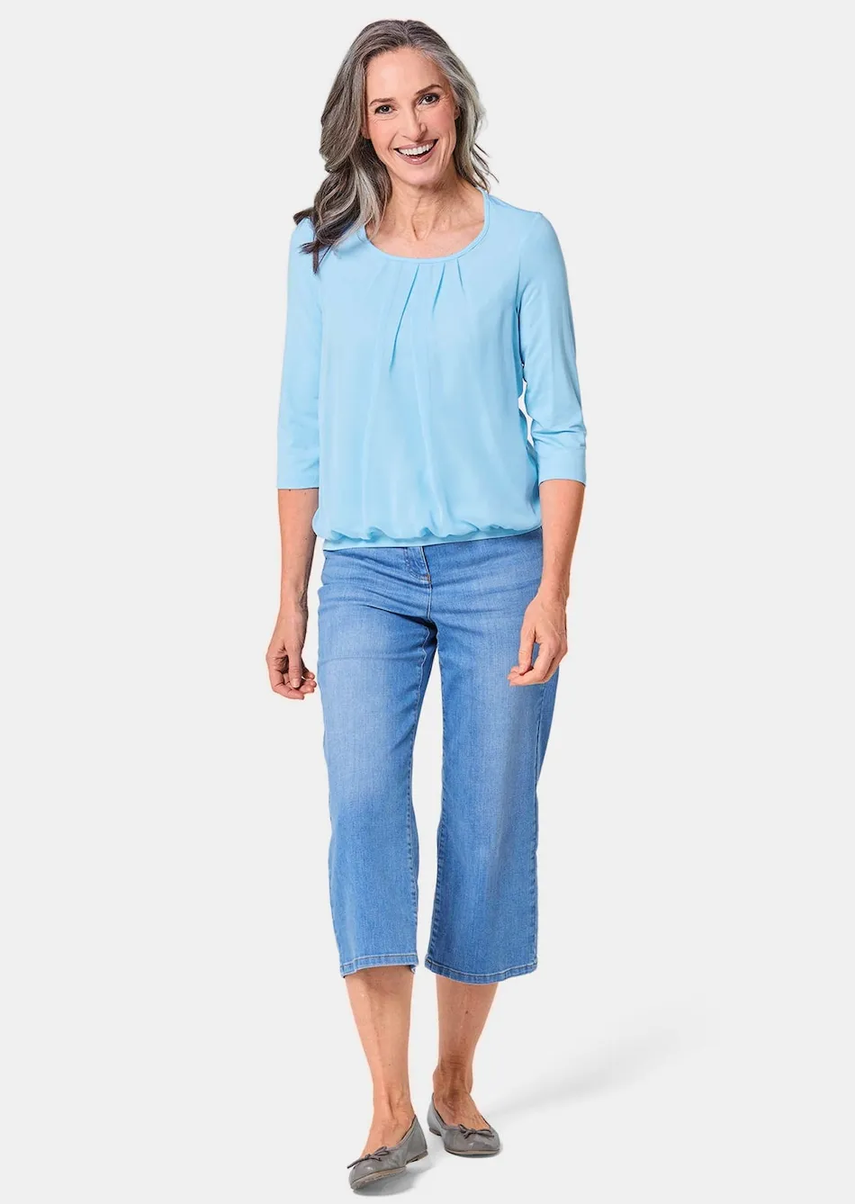 Gepflegtes Shirt in eleganter Blusen-Optik