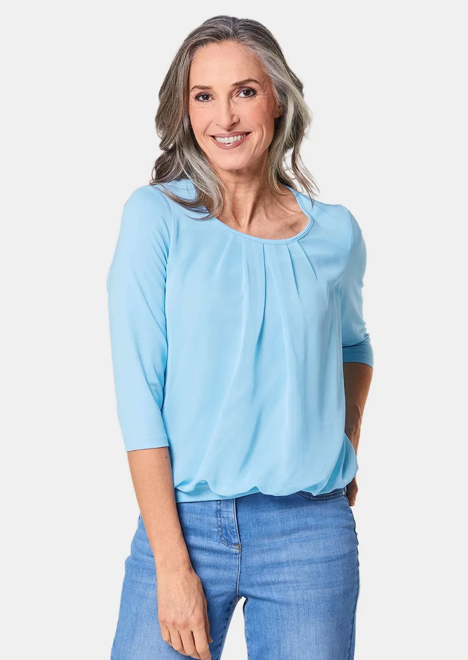Gepflegtes Shirt in eleganter Blusen-Optik
