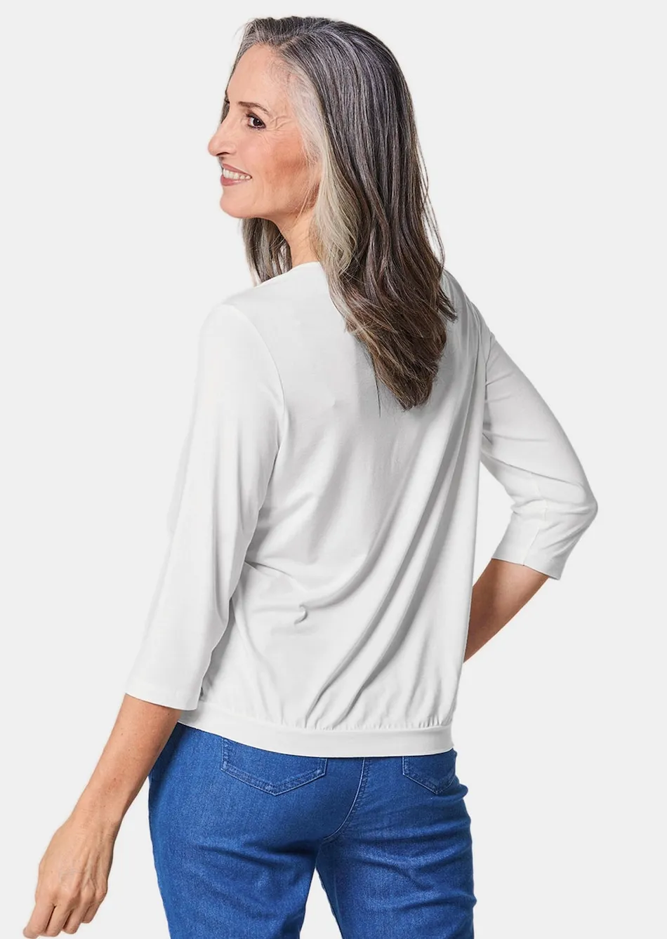Gepflegtes Shirt in eleganter Blusen-Optik