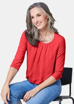 Gepflegtes Shirt in eleganter Blusen-Optik