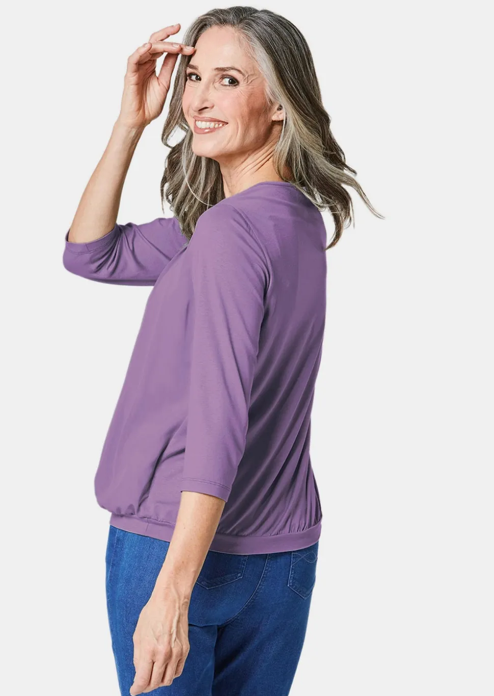 Gepflegtes Shirt in eleganter Blusen-Optik