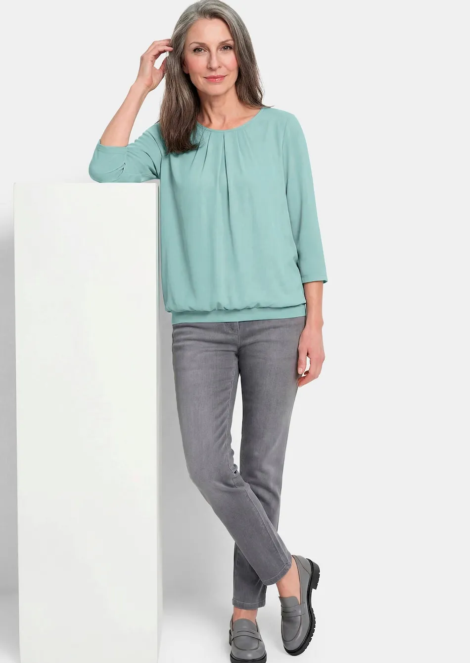 Gepflegtes Shirt in eleganter Blusen-Optik