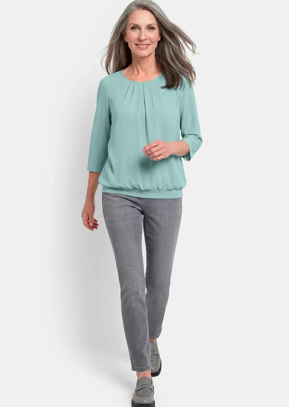 Gepflegtes Shirt in eleganter Blusen-Optik