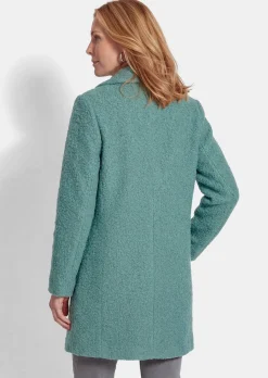 Gerader Mantel aus weichem Bouclé