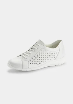 Halbschuhe mit dekorativer Perforierung