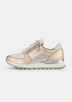 Hallux-Sneaker in Leder-Textil-Mix