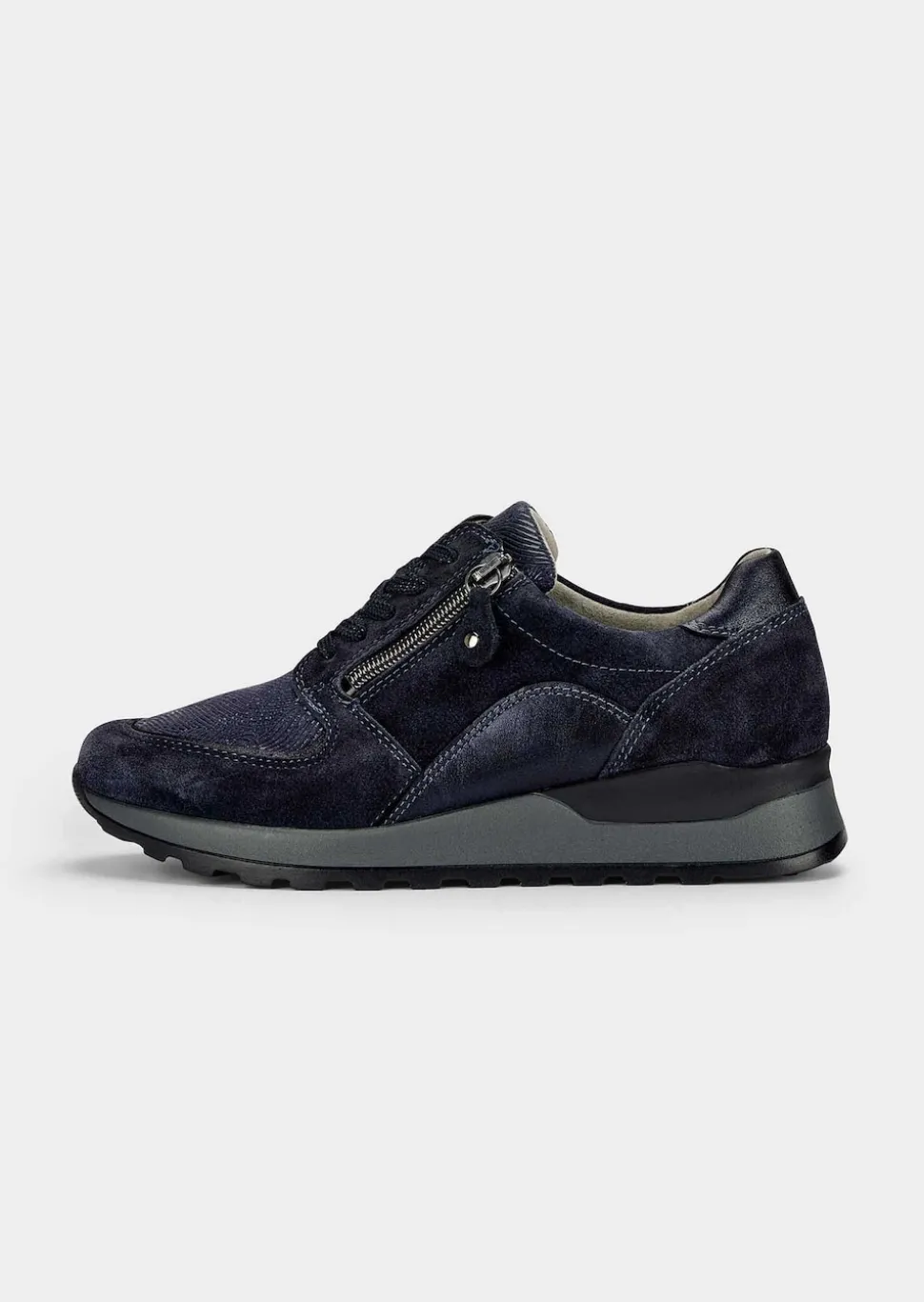 Hallux-Sneaker in Leder-Textil-Mix