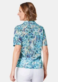 Hautangenehmes Druck-Poloshirt