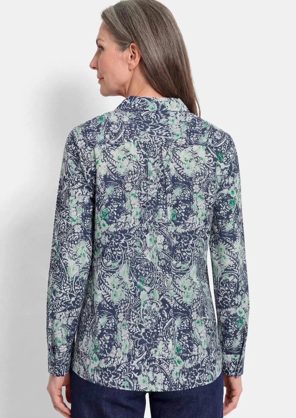 Hemdbluse aus reiner Baumwolle
