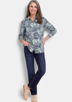 Hemdbluse aus reiner Baumwolle