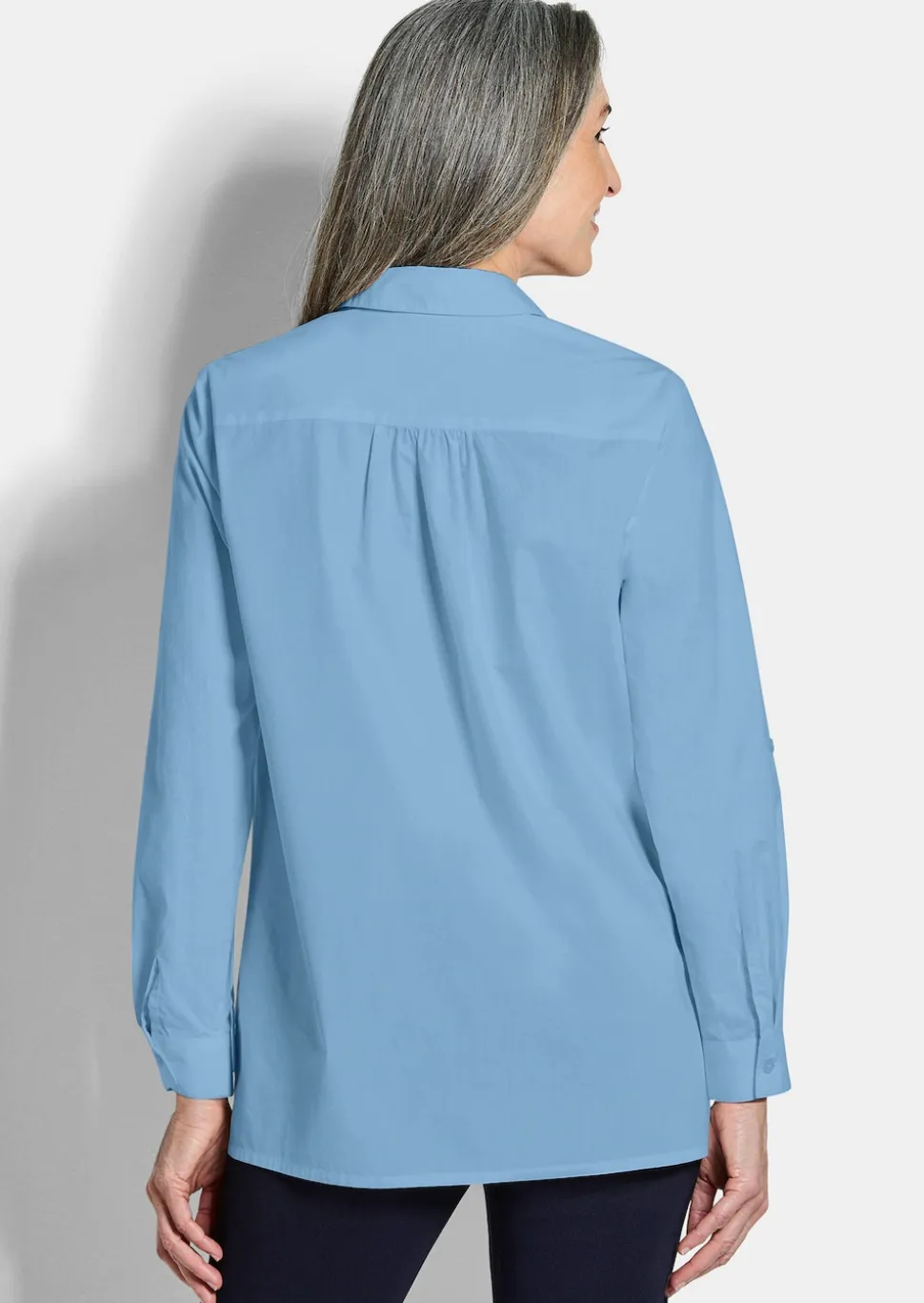 Hemdbluse aus reiner Baumwolle