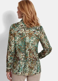 Hemdbluse aus reiner Viskose