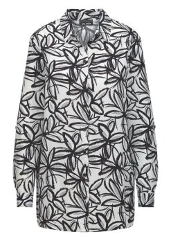 Hemdbluse aus reiner Viskose