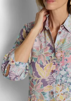 Hemdblusenkleid aus reiner Viskose