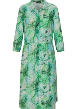 Hemdblusenkleid in Midi-Länge