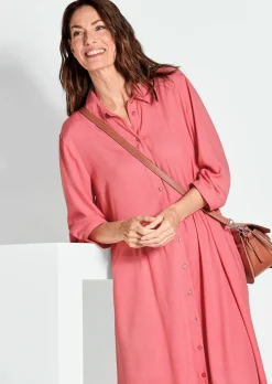 Hemdblusenkleid mit Eingrifftaschen