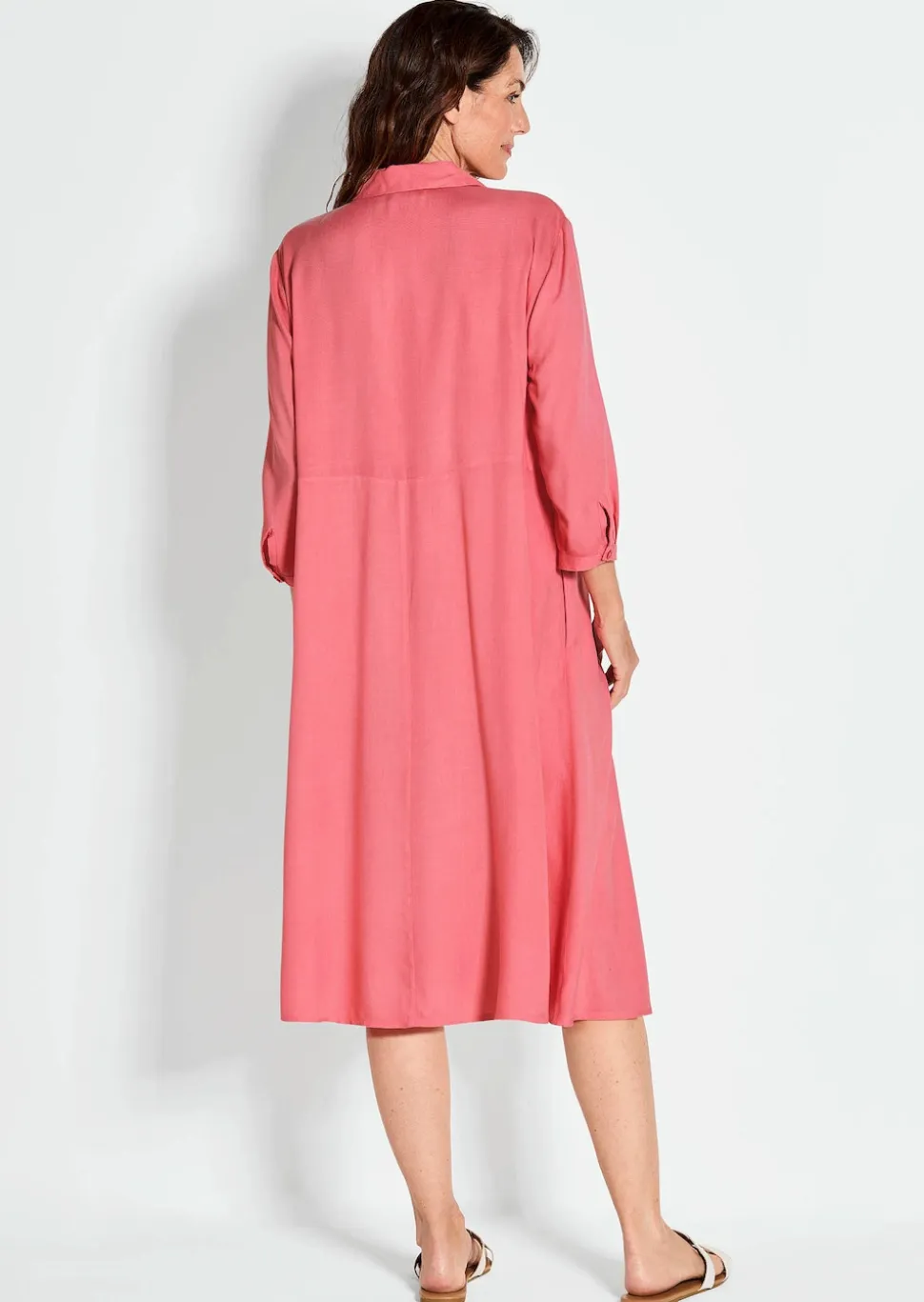 Hemdblusenkleid mit Eingrifftaschen