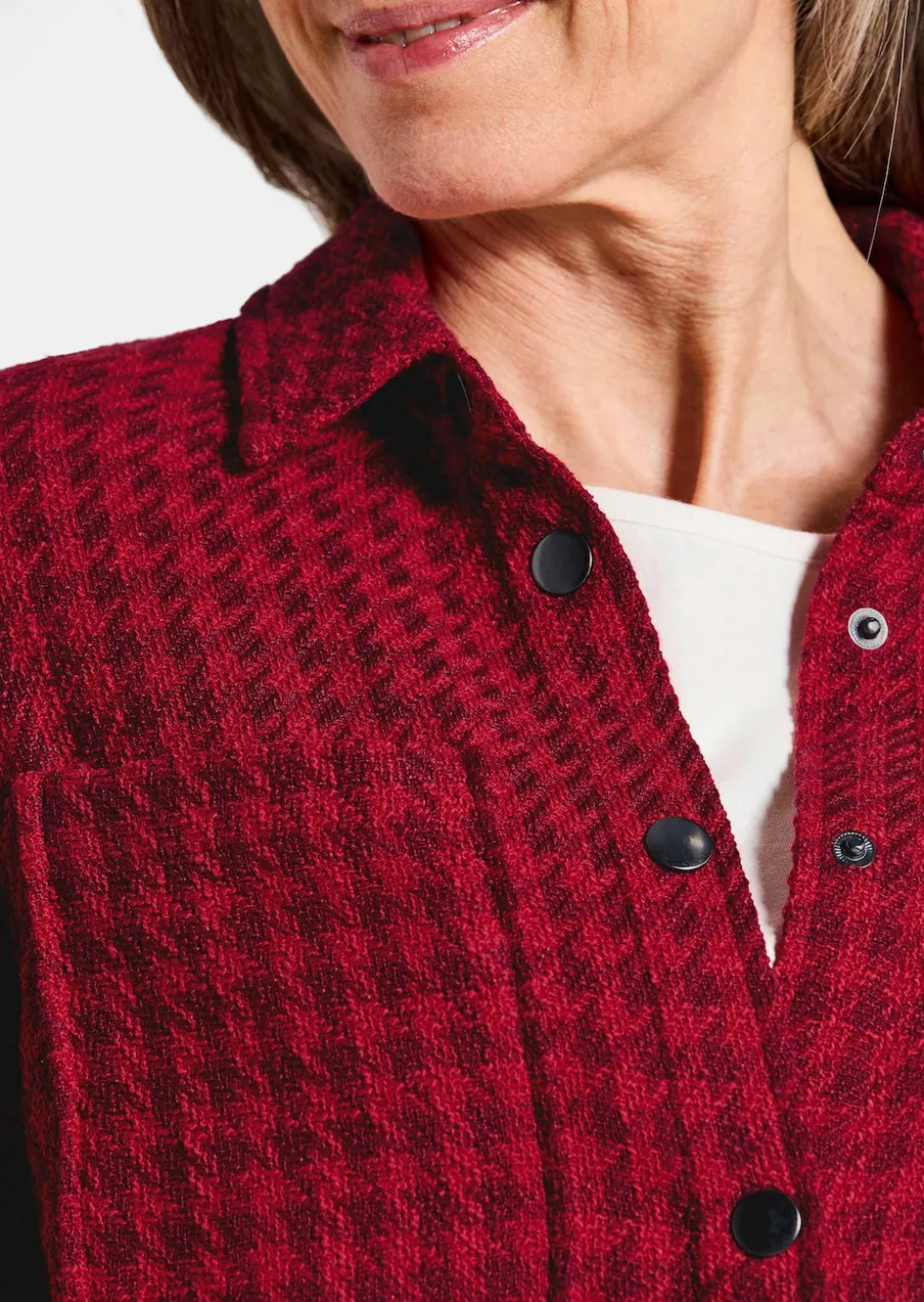 Hemdjacke aus Bouclé