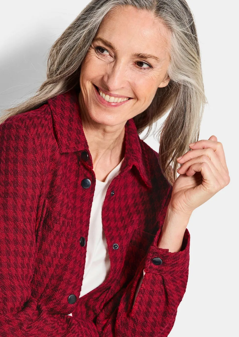 Hemdjacke aus Bouclé