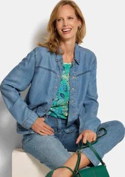 Hemdjacke im Denim-Look