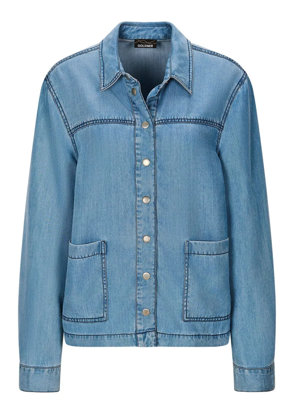 Hemdjacke im Denim-Look