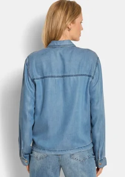 Hemdjacke im Denim-Look