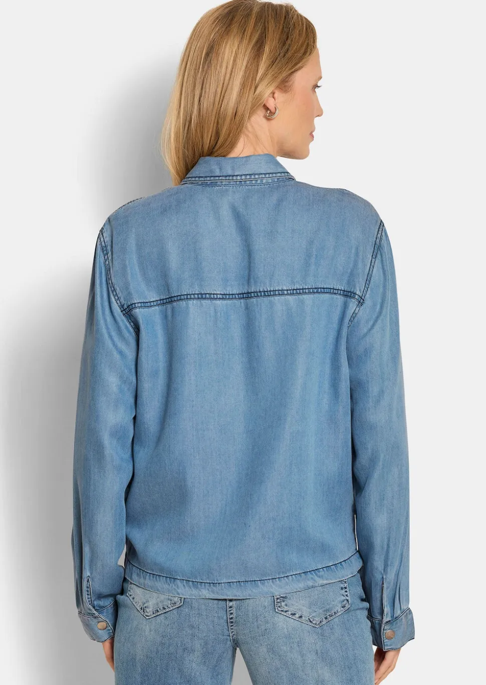 Hemdjacke im Denim-Look