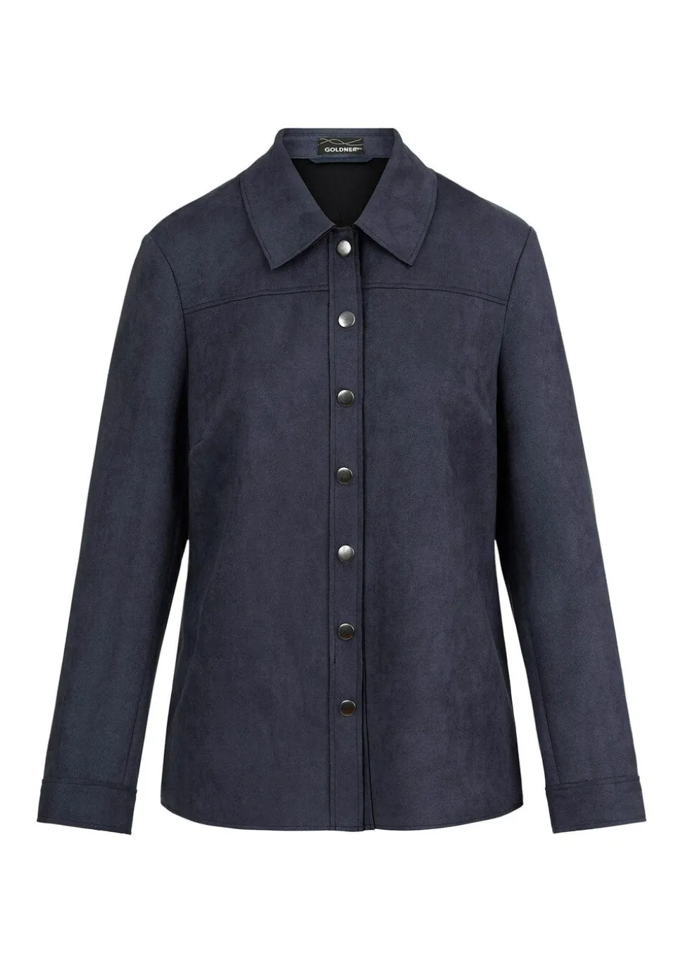 Hemdjacke in Velourslederoptik