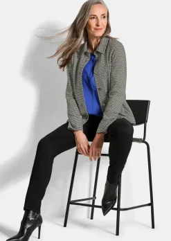 Hemdjacke mit Pepita-Muster