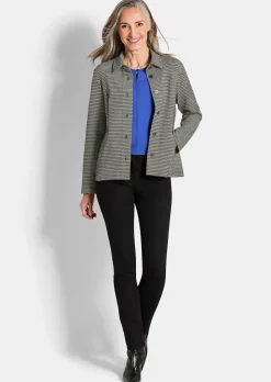 Hemdjacke mit Pepita-Muster