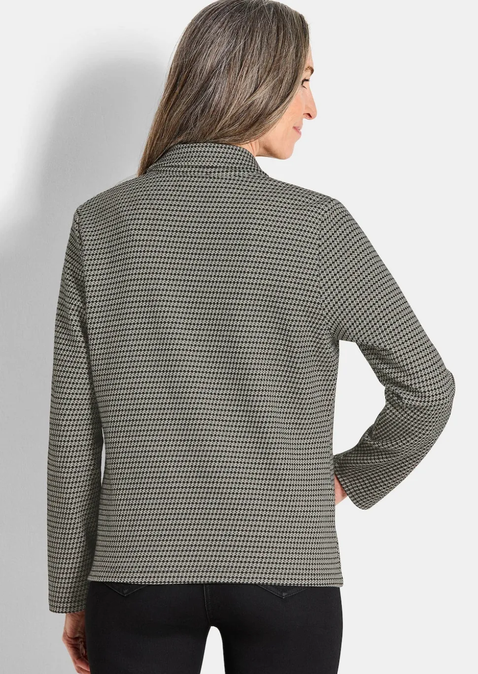 Hemdjacke mit Pepita-Muster