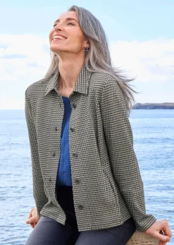 Hemdjacke mit Pepita-Muster