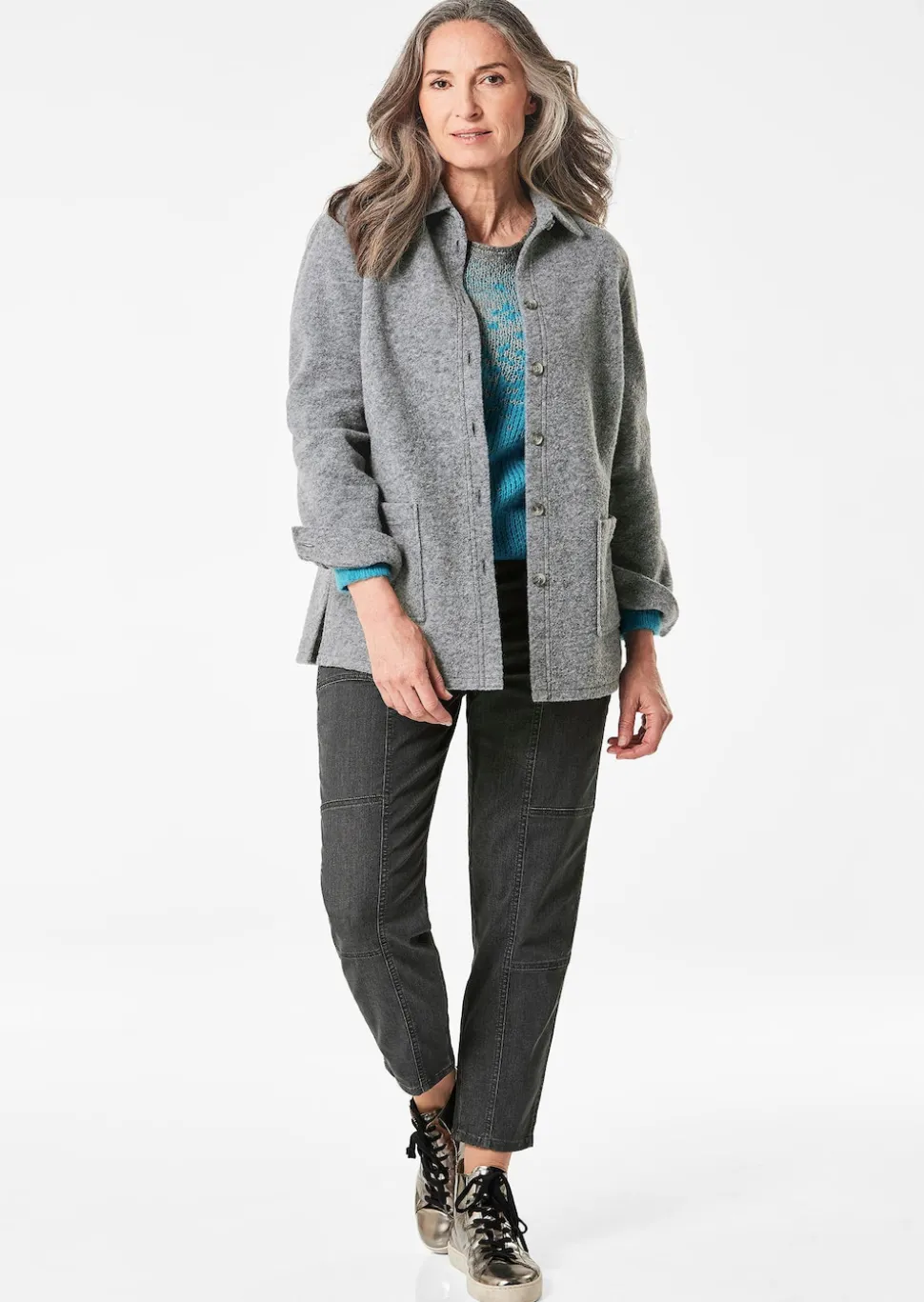 Hemdjacke mit Steg