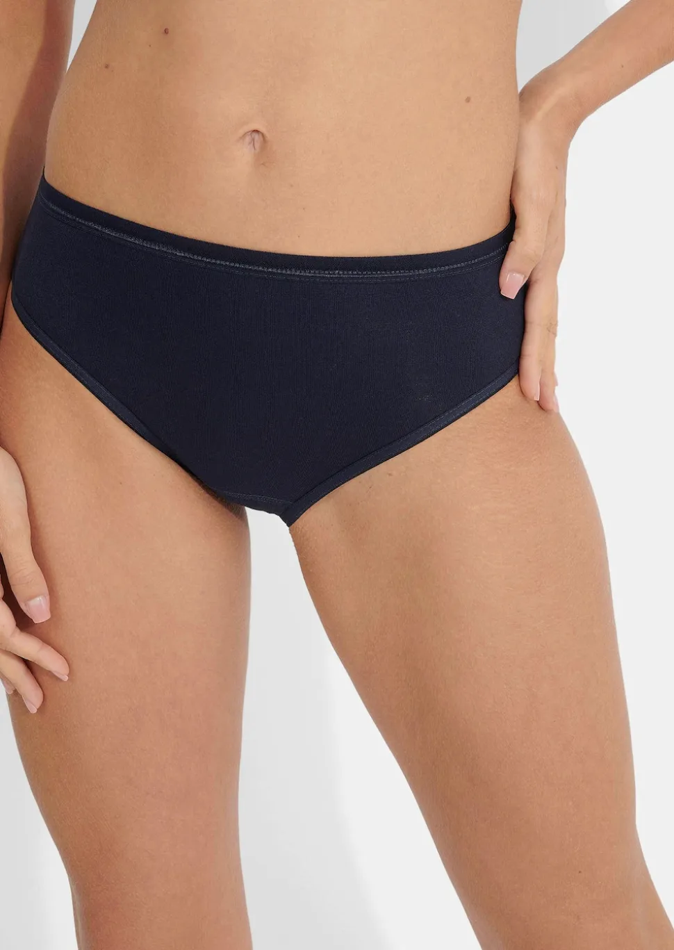 Hüftslip im 2er-Pack aus Feinripp