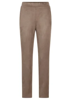 Hose LOUISA in Veloursleder-Optik