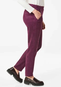 Hose LOUISA in Veloursleder-Optik