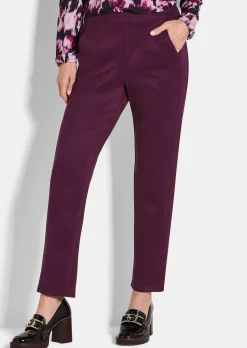 Hose LOUISA in Veloursleder-Optik