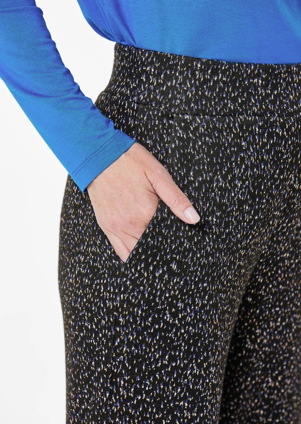 Hose LOUISA mit Jacquard-Muster