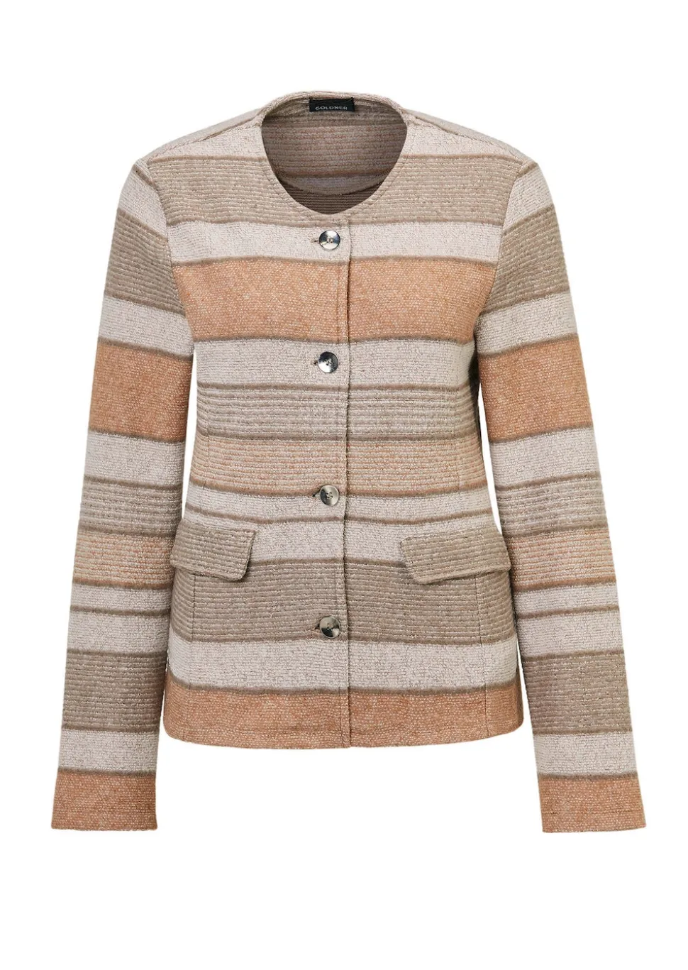 Jacke in Bouclé-Optik