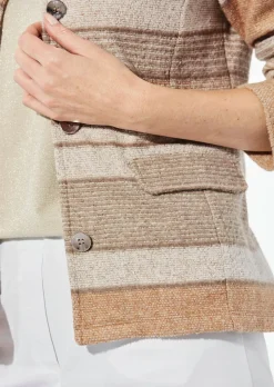 Jacke in Bouclé-Optik