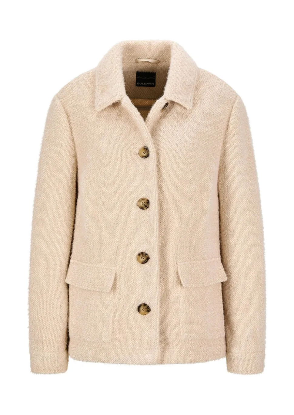 Jacke in flauschiger Qualität mit Lurex