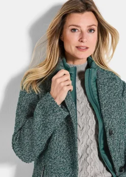 Jacke in 2-in-1-Optik mit Steppeinsatz