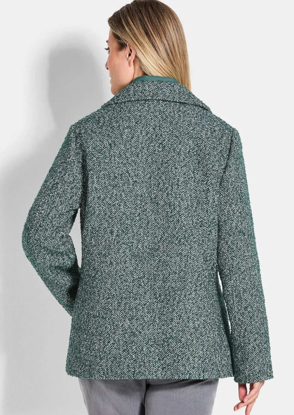Jacke in 2-in-1-Optik mit Steppeinsatz