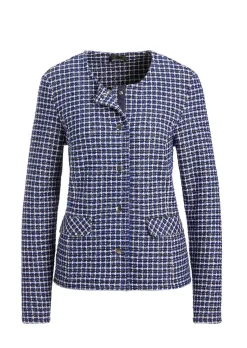 Jacke in Karo-Optik